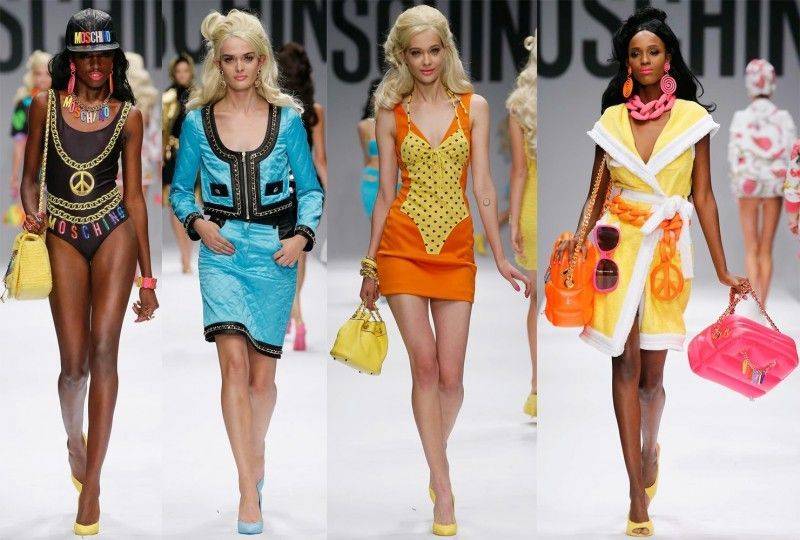 moschino orange inflatable bag