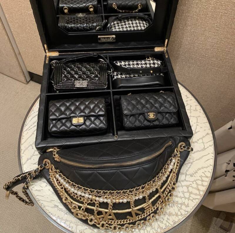 Authentic Chanel 4 sets limited edition mini bags in a chest/case –  AuthenticFab