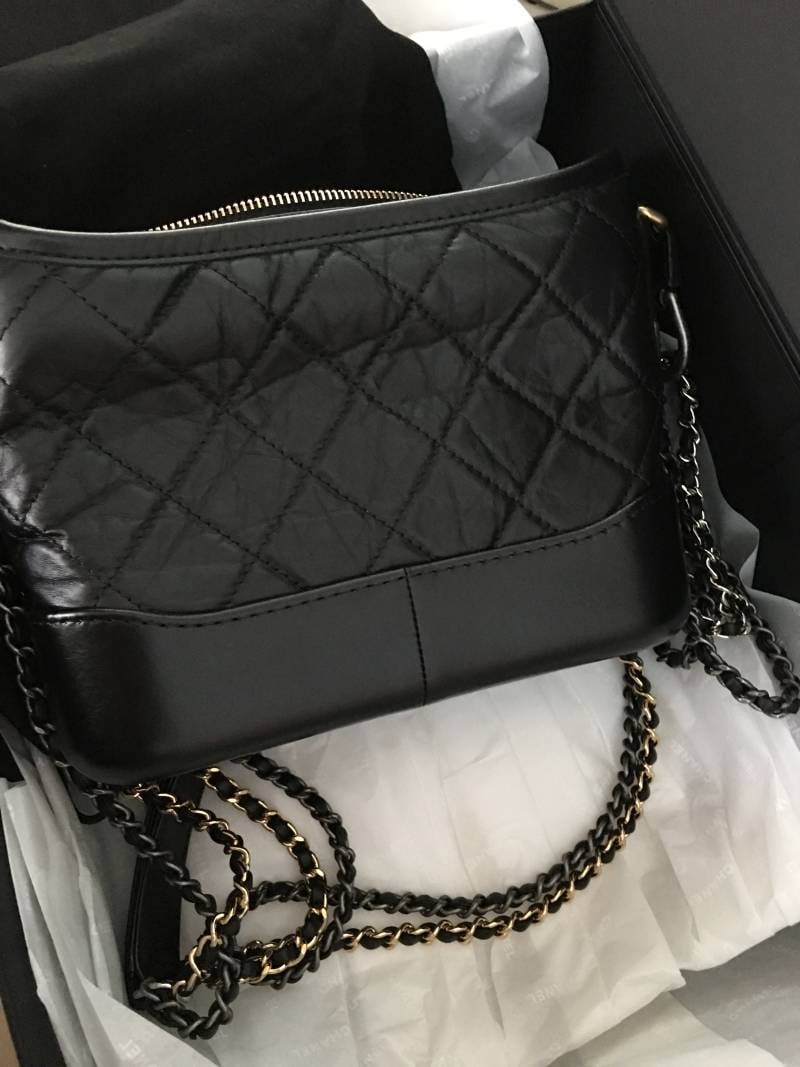 chanel gabrielle all black