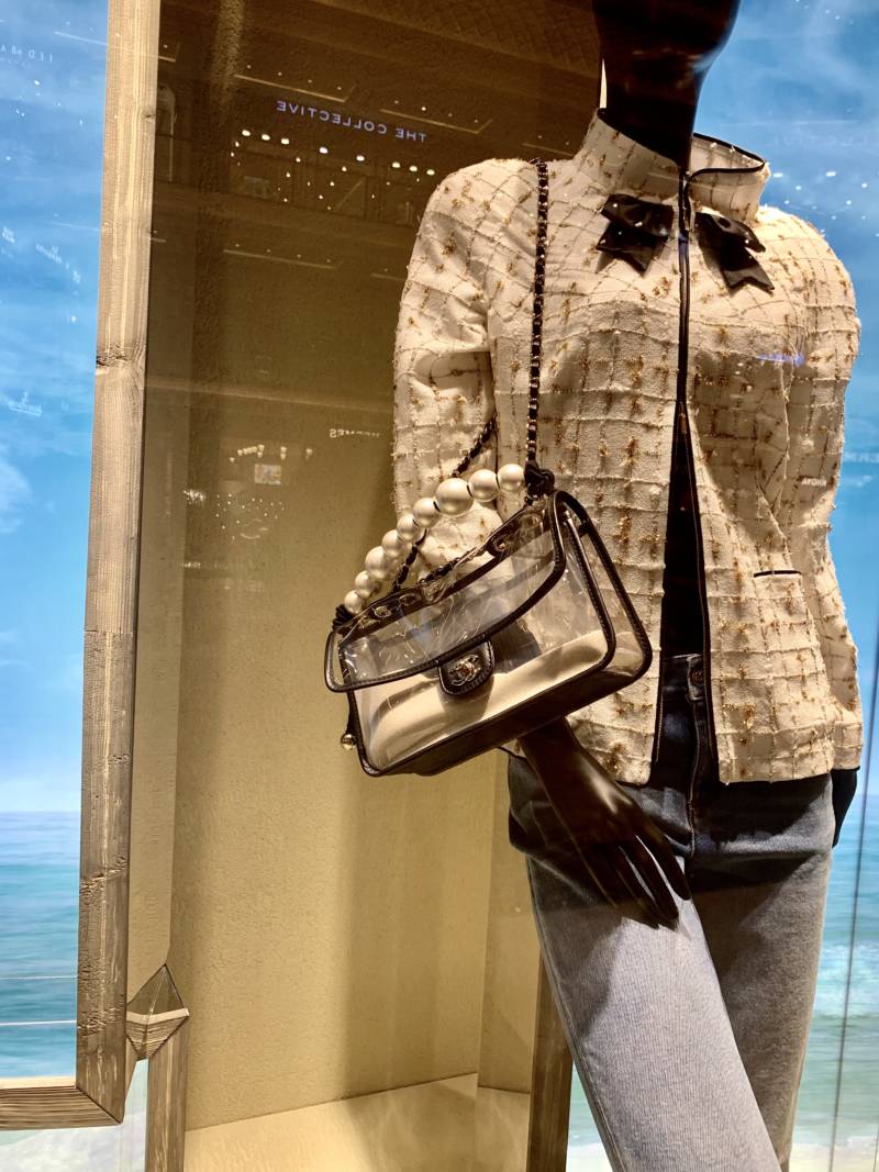 Chanel pearl sand cheap bag