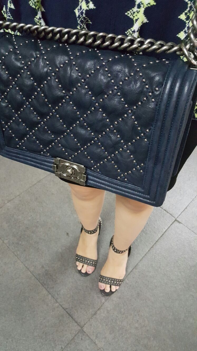 chanel studded bag
