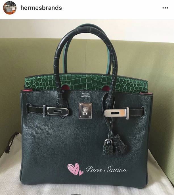 Bleu Paon is trending once again. 😄 Model: Hermes Kelly 32