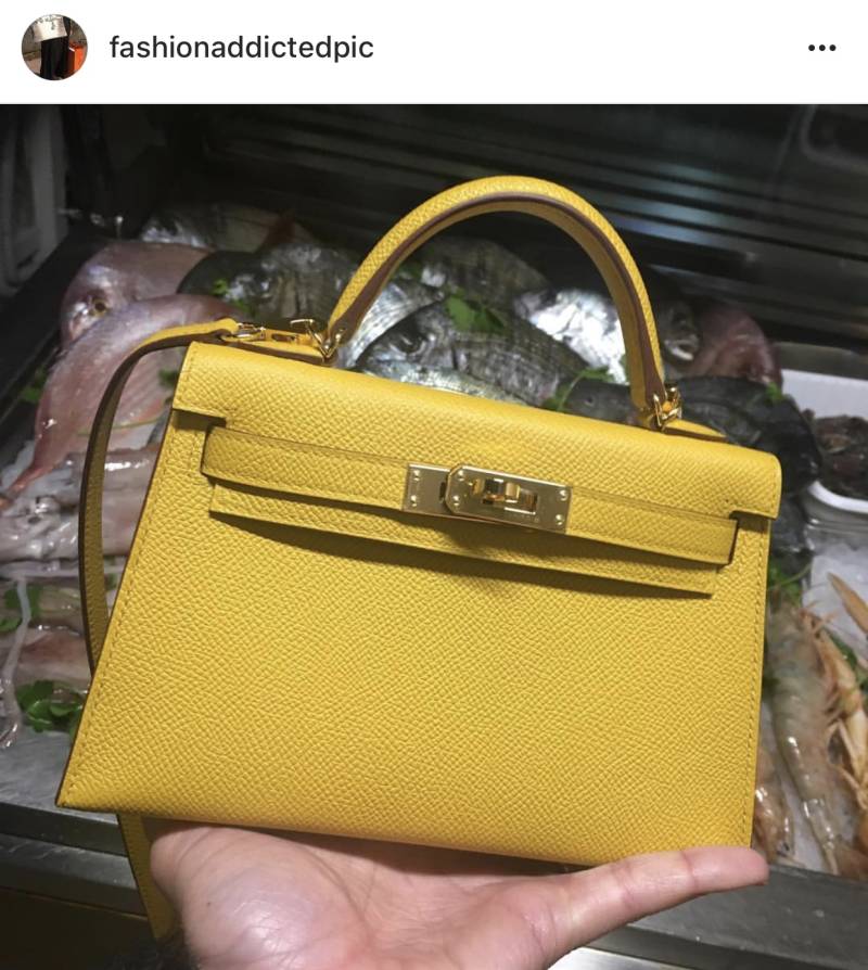 neon yellow birkin bag