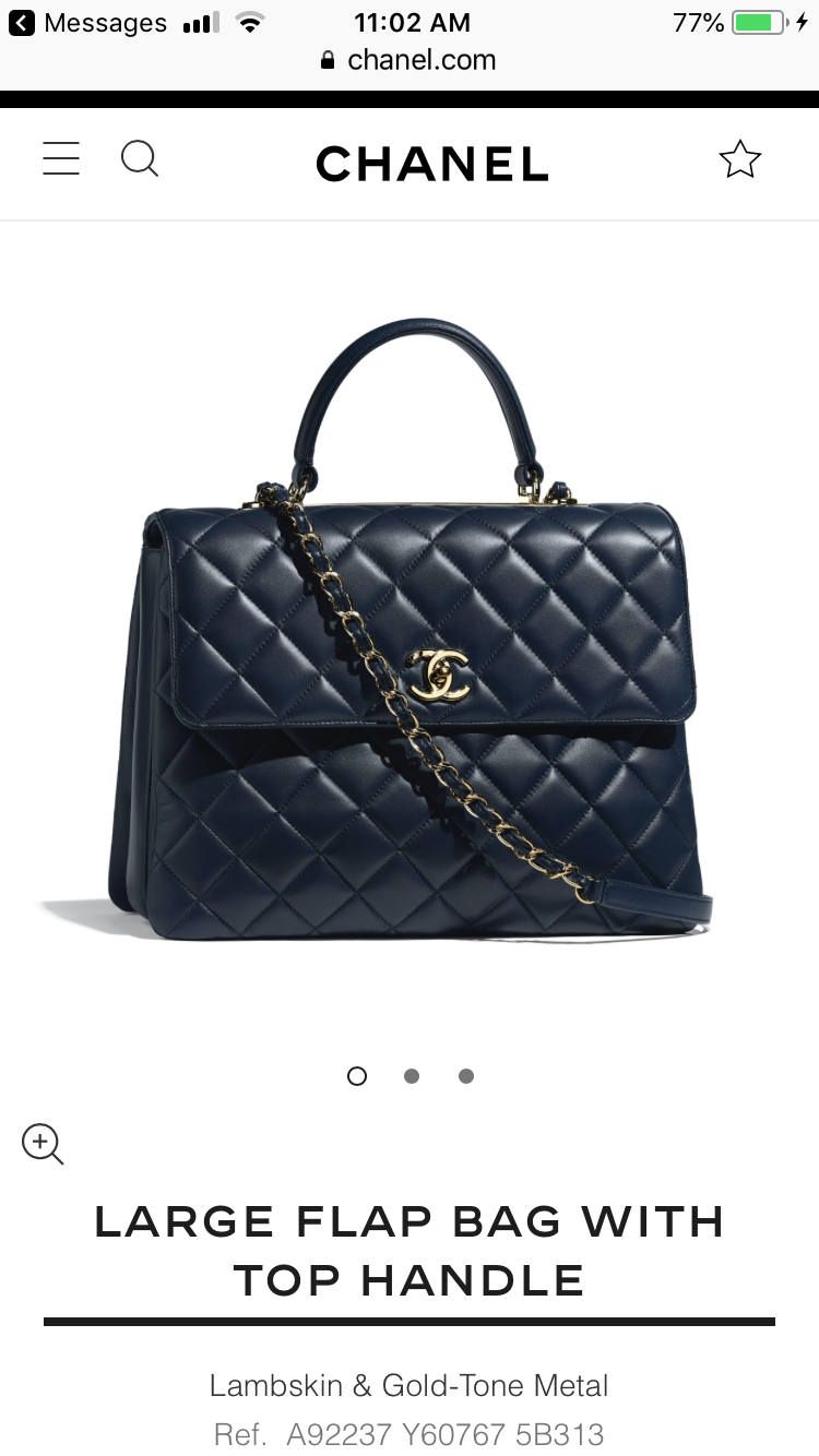 chanel top handle flap bag
