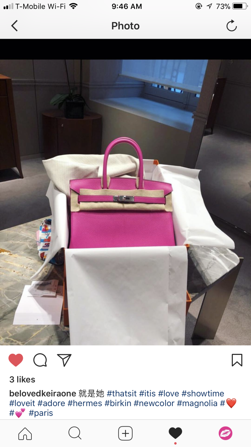 Hermès Pinks: Rose Pourpre vs Magnolia, PurseBop