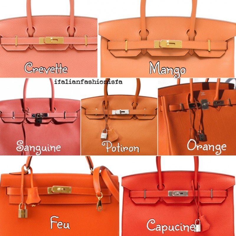 colour capucine hermes