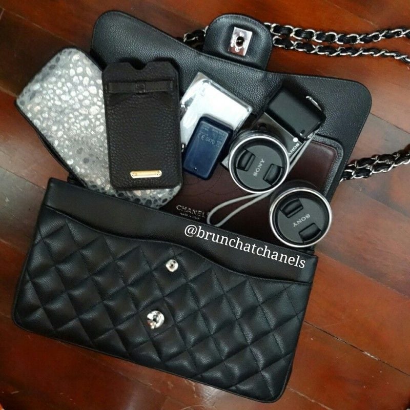 chanel phone pouch with chain