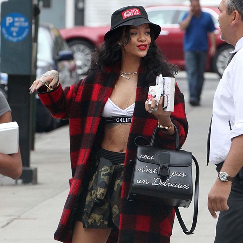 Rihanna's Ceci n'est pas un Delvaux bag - LaiaMagazine