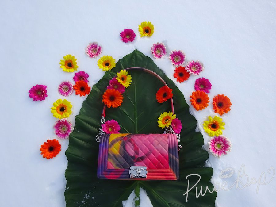 coco chanel floral bag