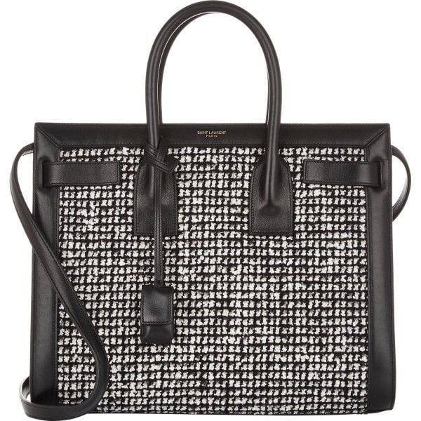 Saint-Laurent-BlackWhite-Tweed-Sac-De-Jour-Small-Bag-600x600