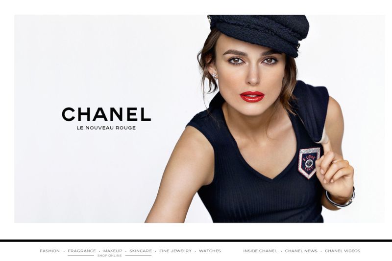 The Chanel.com homepage.