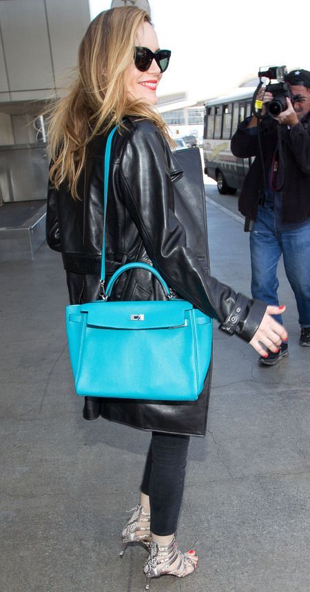 celebrities with hermes kelly bag