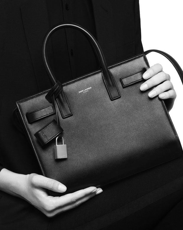 Shop Saint Laurent Nano Sac De Jour Leather Satchel