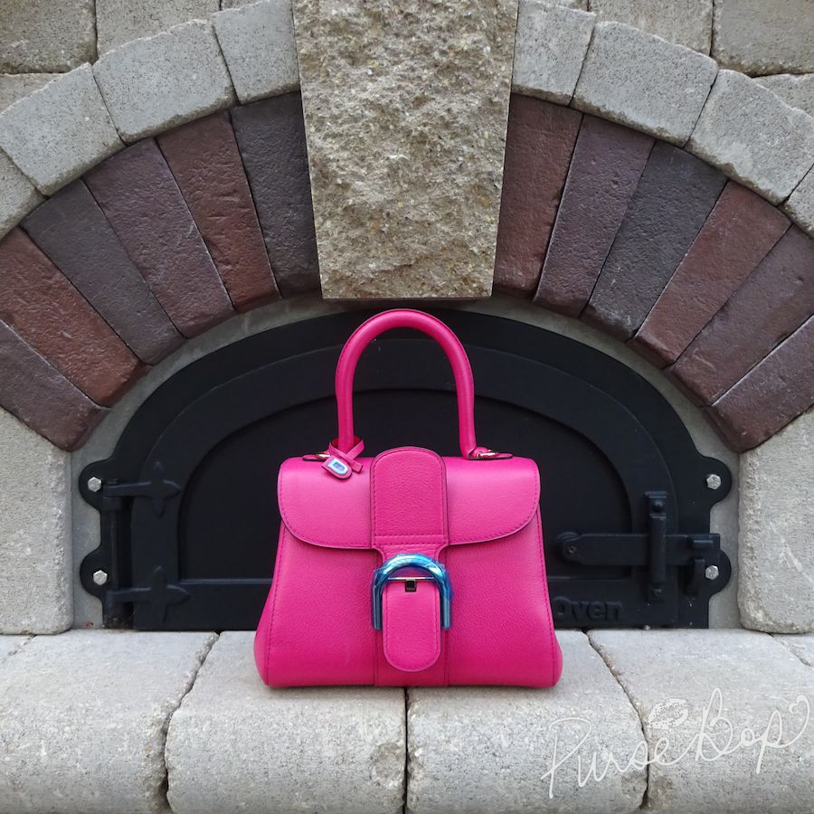 Brillant leather mini bag Delvaux Pink in Leather - 32515459