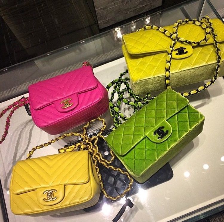 Chanel 2021 Mini Sweet Classic Flap Bag w/ Tags - Yellow Shoulder