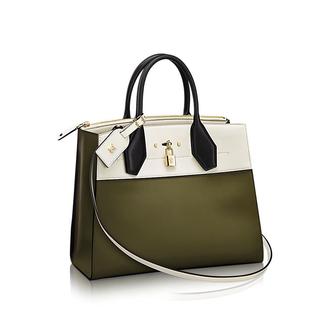 Louis Vuitton Ostrich Green Leather City Steamer Bag - BOPF