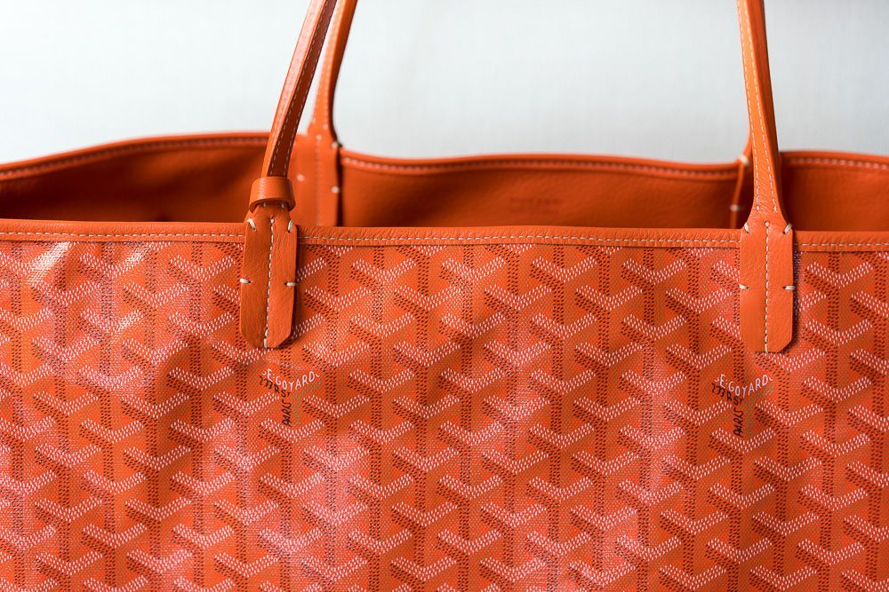 goyard orange tote