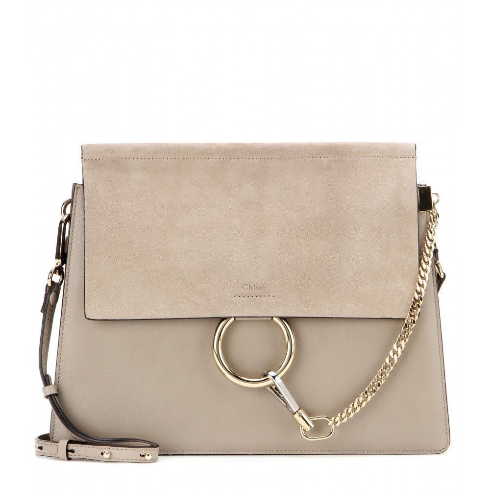 chloe-faye-smooth-grey-leather-and-suede-shoulder-bag