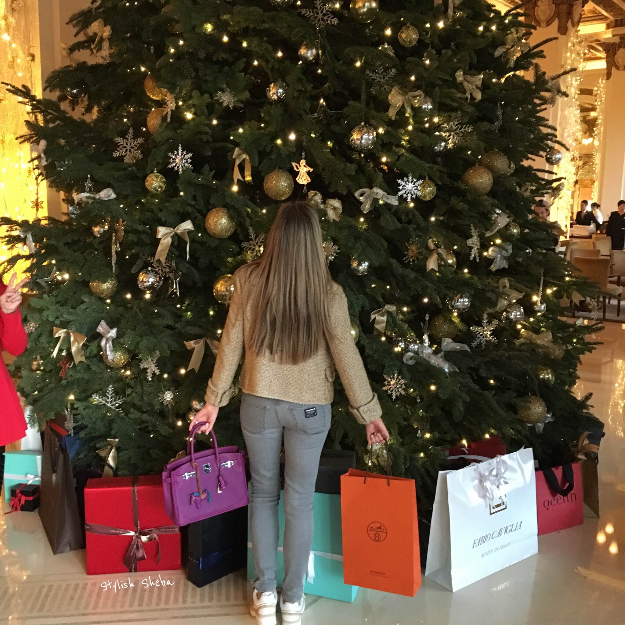 Asian Tourist Girl With A Louis Vuitton Shopping Bag On