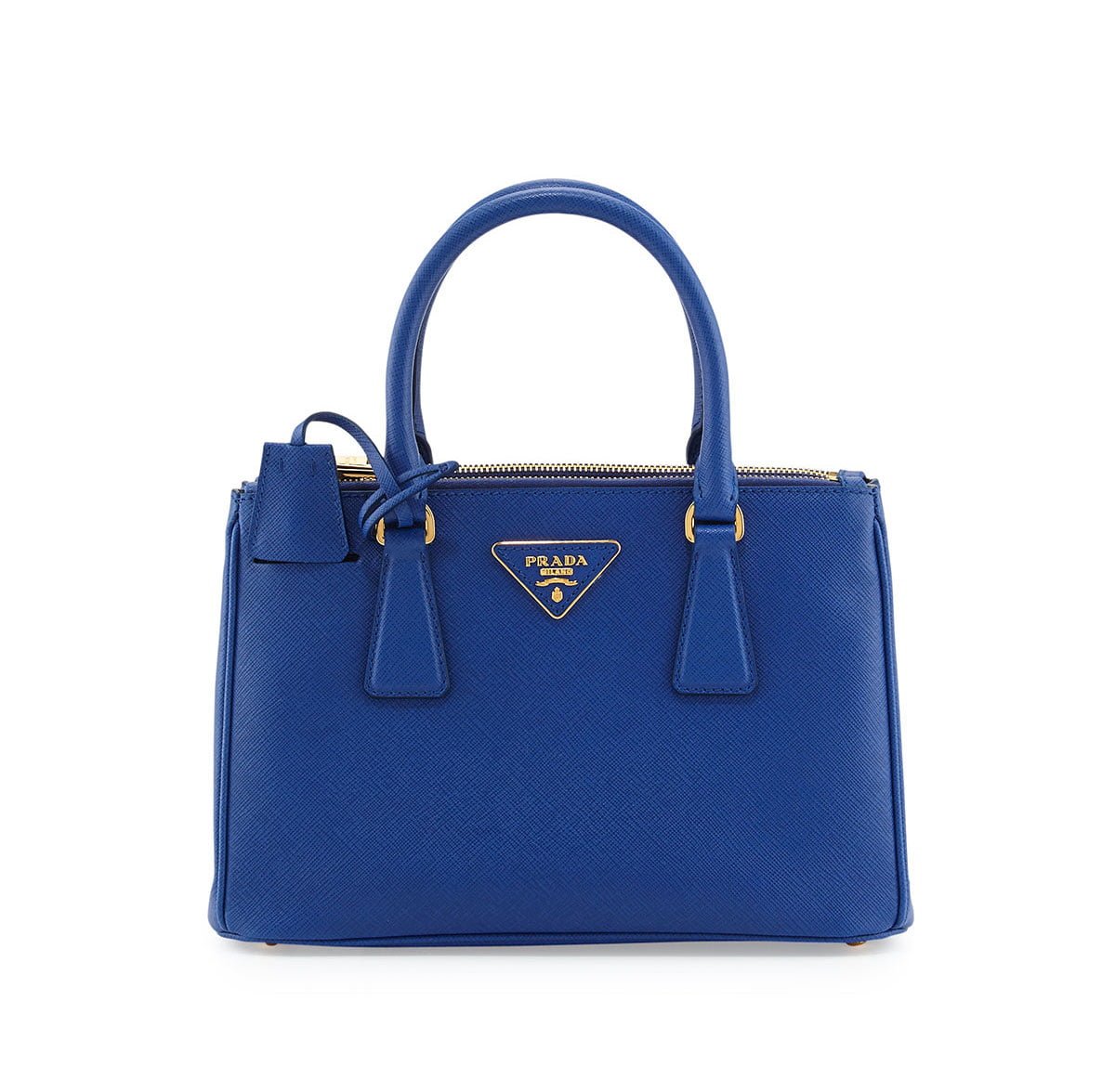 Prada-Blue-Saffiano-Double-Zip-Mini-Crossbody-Bag