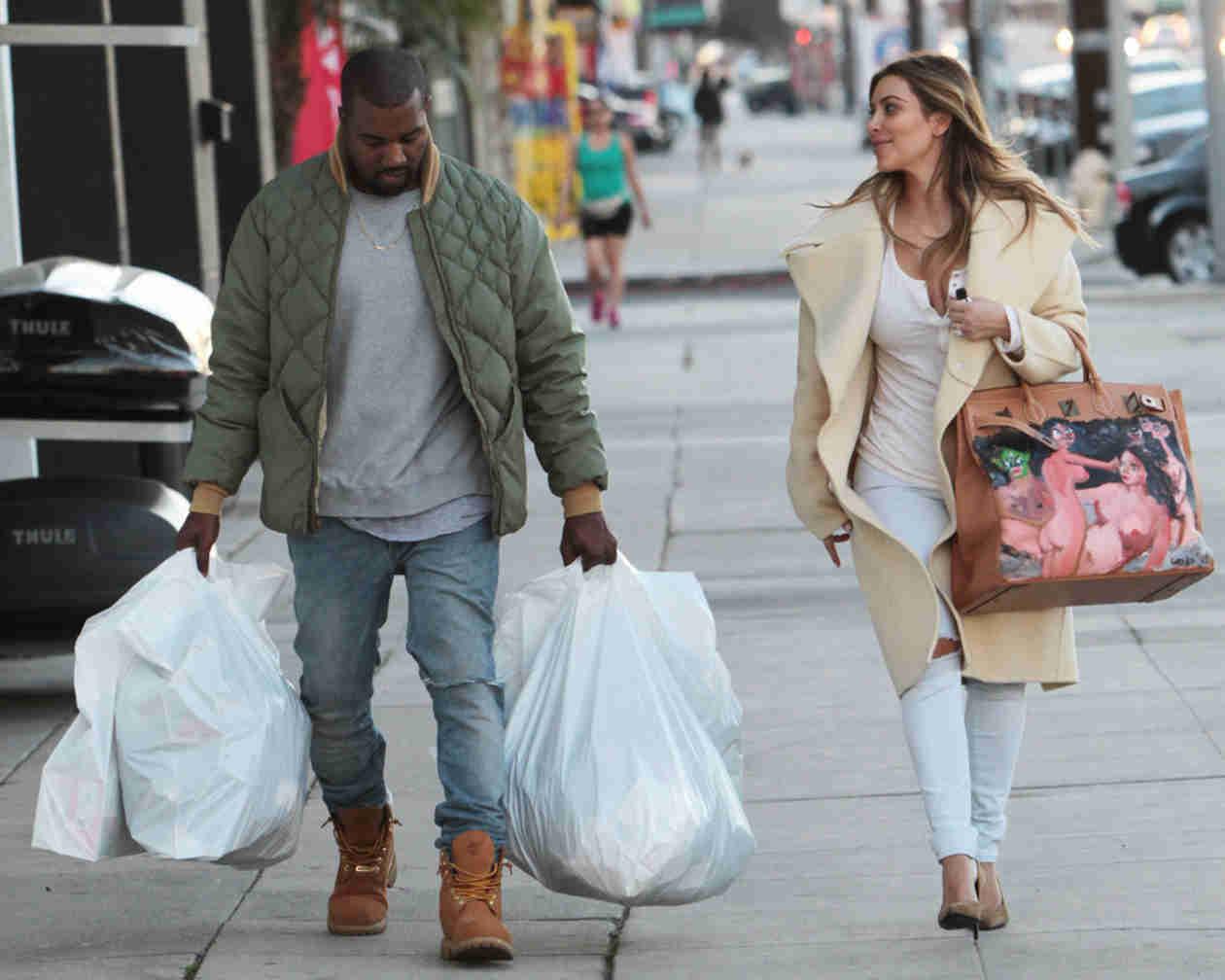 Kim Kardashian Debuts Hermes Bag Painted By North West!