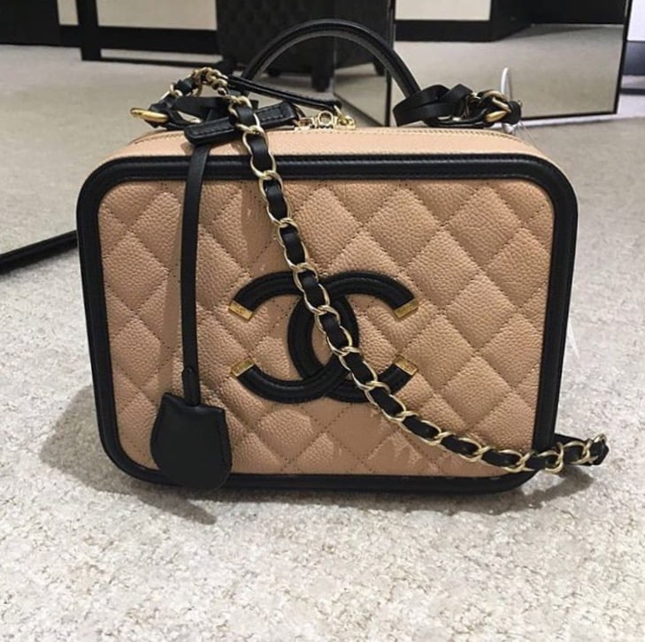 small chanel vanity case bag