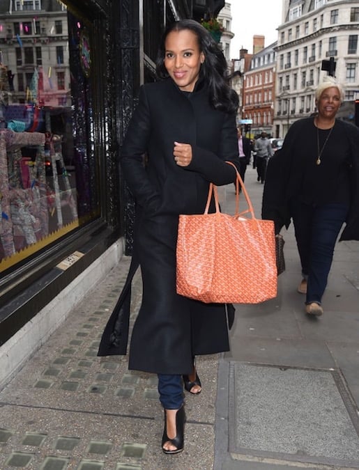 goyard tote bag celebrity