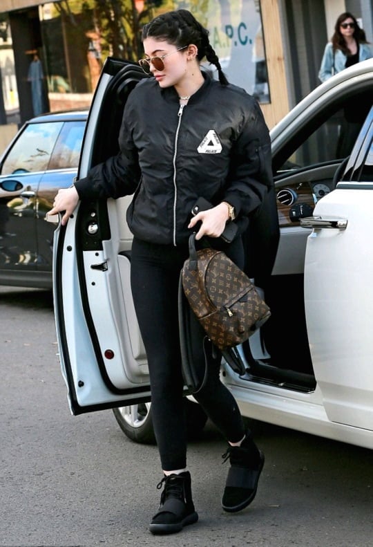 Kylie Jenner Louis Vuitton Head Scarf