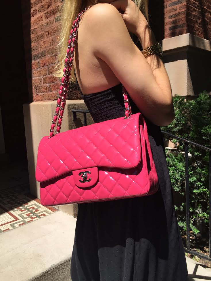 hot pink chanel bag