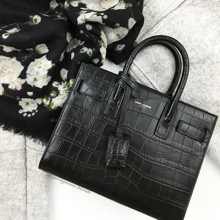 Saint Laurent (YSL) Sac De Jour Baby Croc  Review, What in My Bag & VAT  Refund Process in Paris 