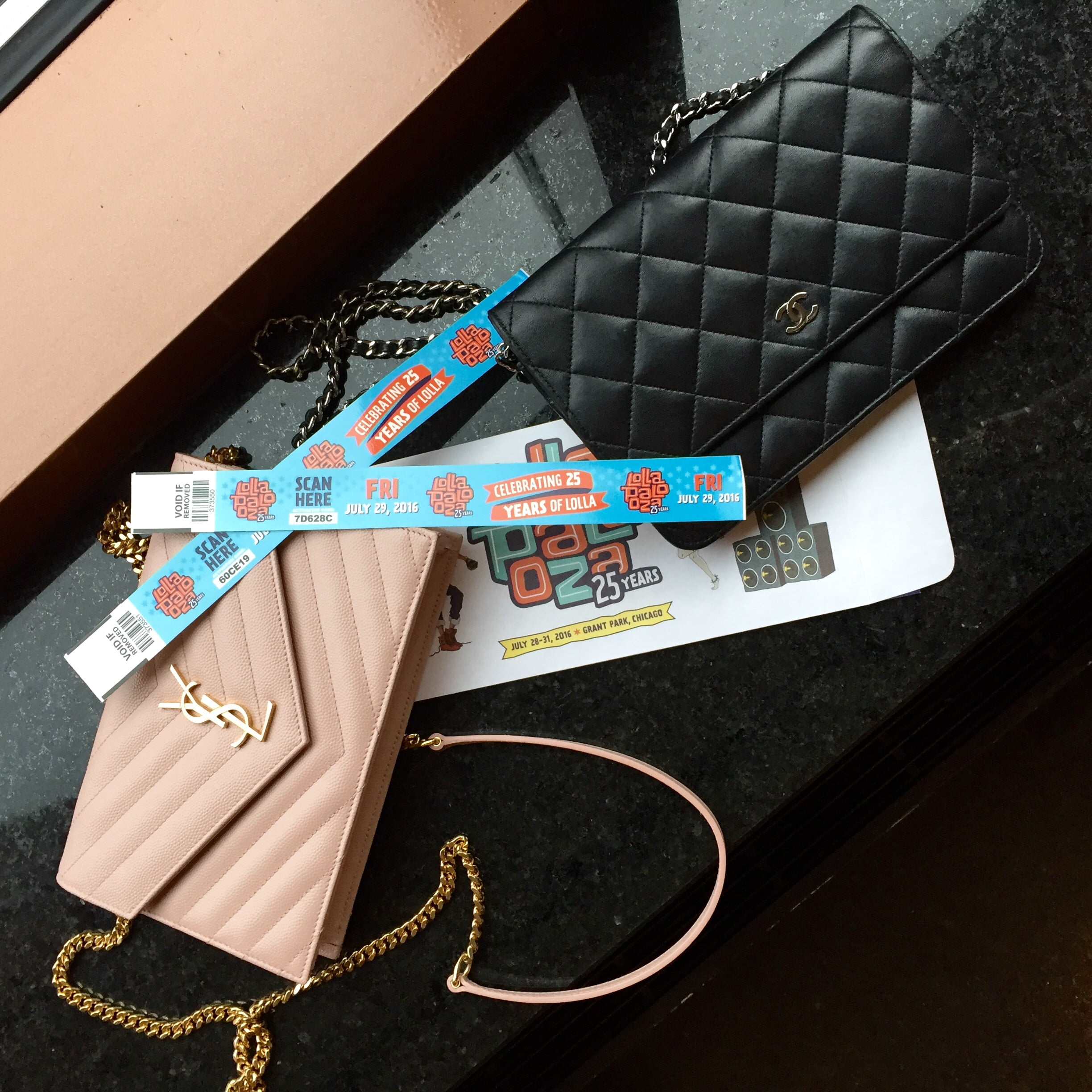 Chanel Caviar Chevron Boy WOC Wallet on Chain Black GHW