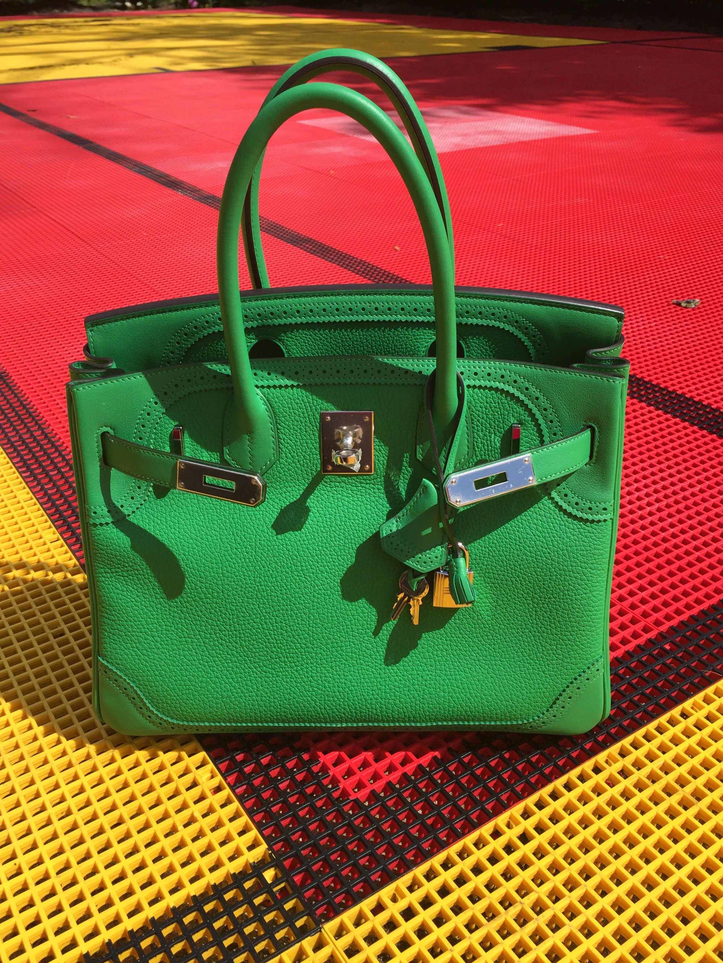 hermes birkin bamboo green