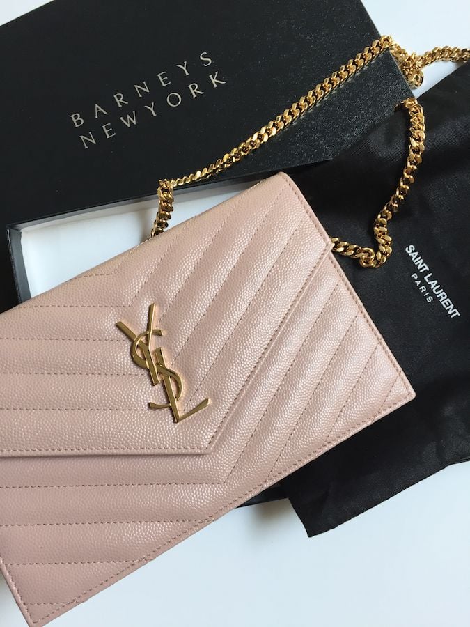 YSL Saint Laurent WOC (Wallet on chain) vs Wristlet Clutch