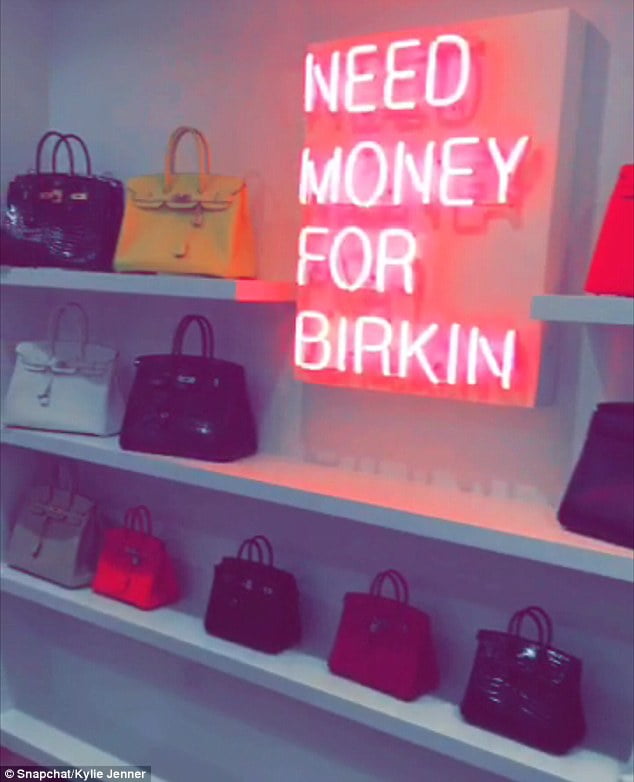 kris jenner birkin collection