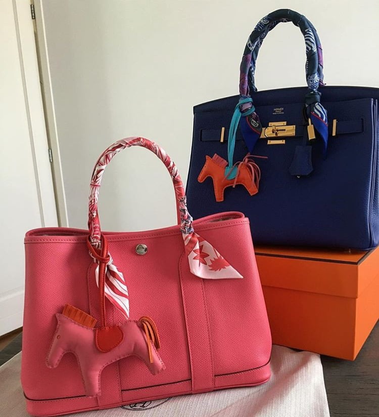 6 Ways to Tie Hermes Twilly (How to wrap Twilly onto Handbags: Birkin/  Kelly/ Lindy/ Garden Party)