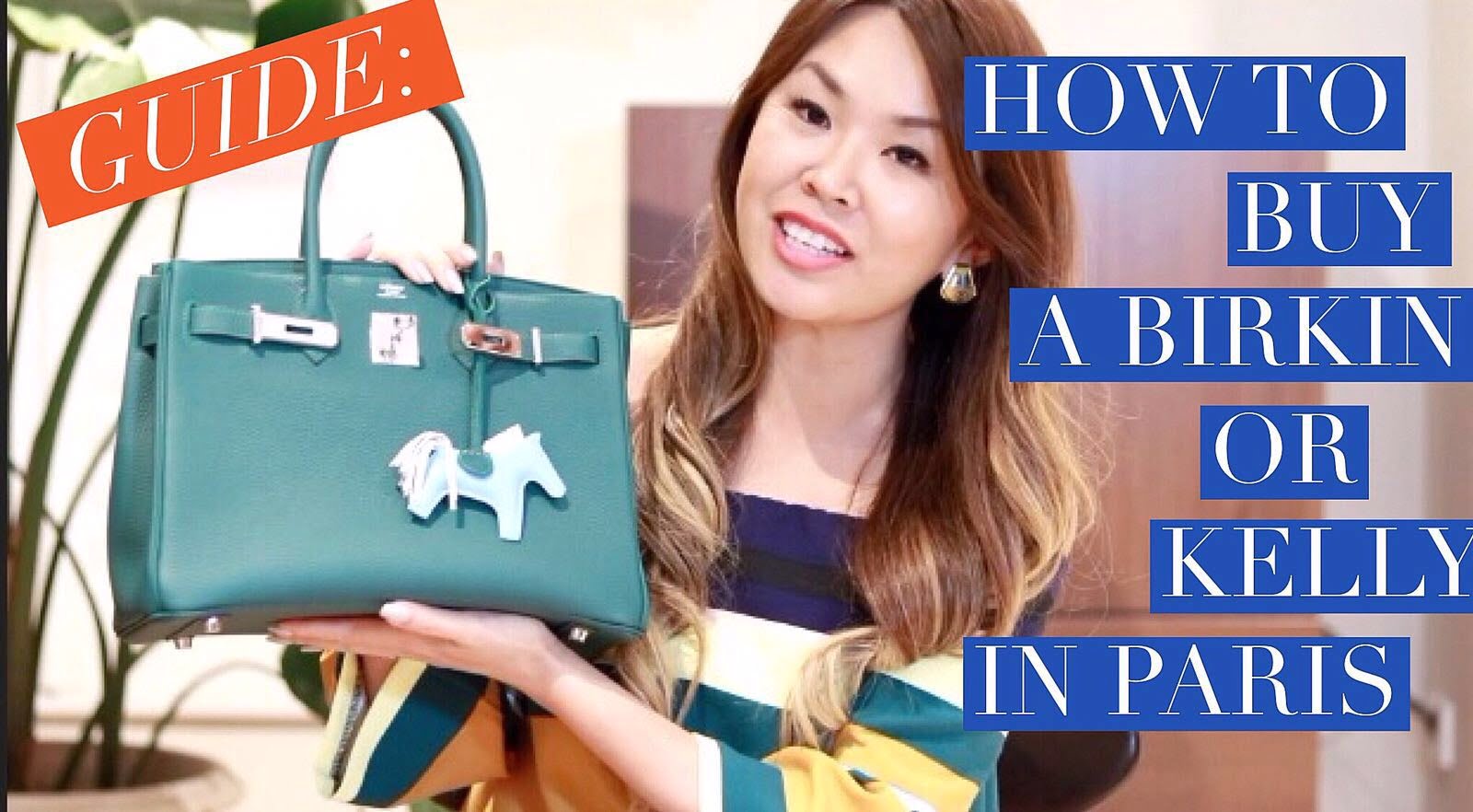 6 Ways to Tie Hermes Twilly (How to wrap Twilly onto Handbags: Birkin/  Kelly/ Lindy/ Garden Party) 