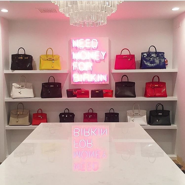 Kylie Jenner Shows Off Mom Kris Jenner's Birkin Bag Collection