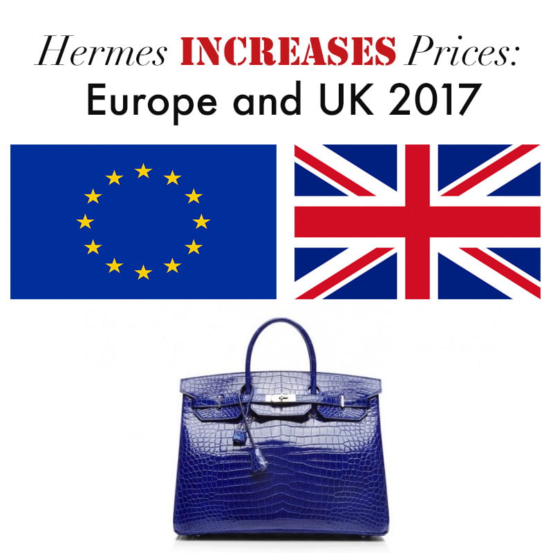 How much price increase for Louis Vuitton bags in Europe 2016