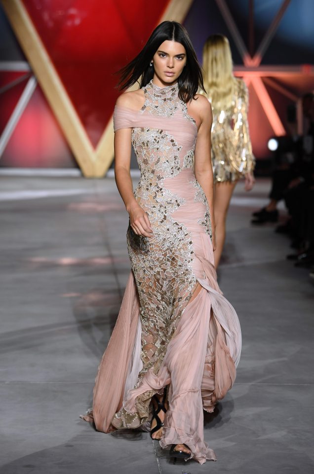 Kendall Jenner on the catwalk. Photo courtesy: The Sun