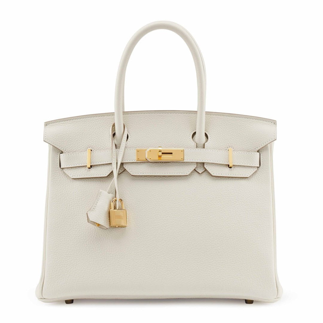 A CRAIE TOGO LEATHER BIRKIN 30 WITH GOLD HARDWARE sm