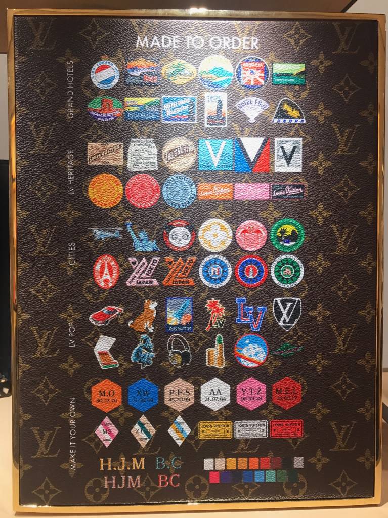 stickers my lv world tour patches