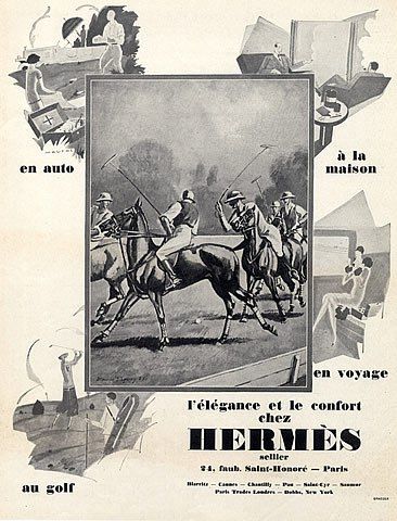 Hermès advertisement, 1927. Photo courtesy: HPRINTS.com