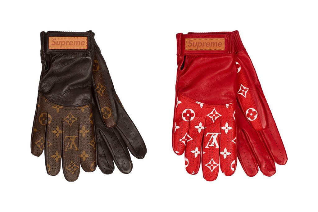 Louis Vuitton x Supreme 2017 pre-owned Leather Gloves - Farfetch