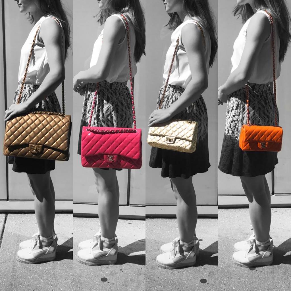 The Chanel Classic Flap Size Guide - Comparing Chanel Sizes – Sellier