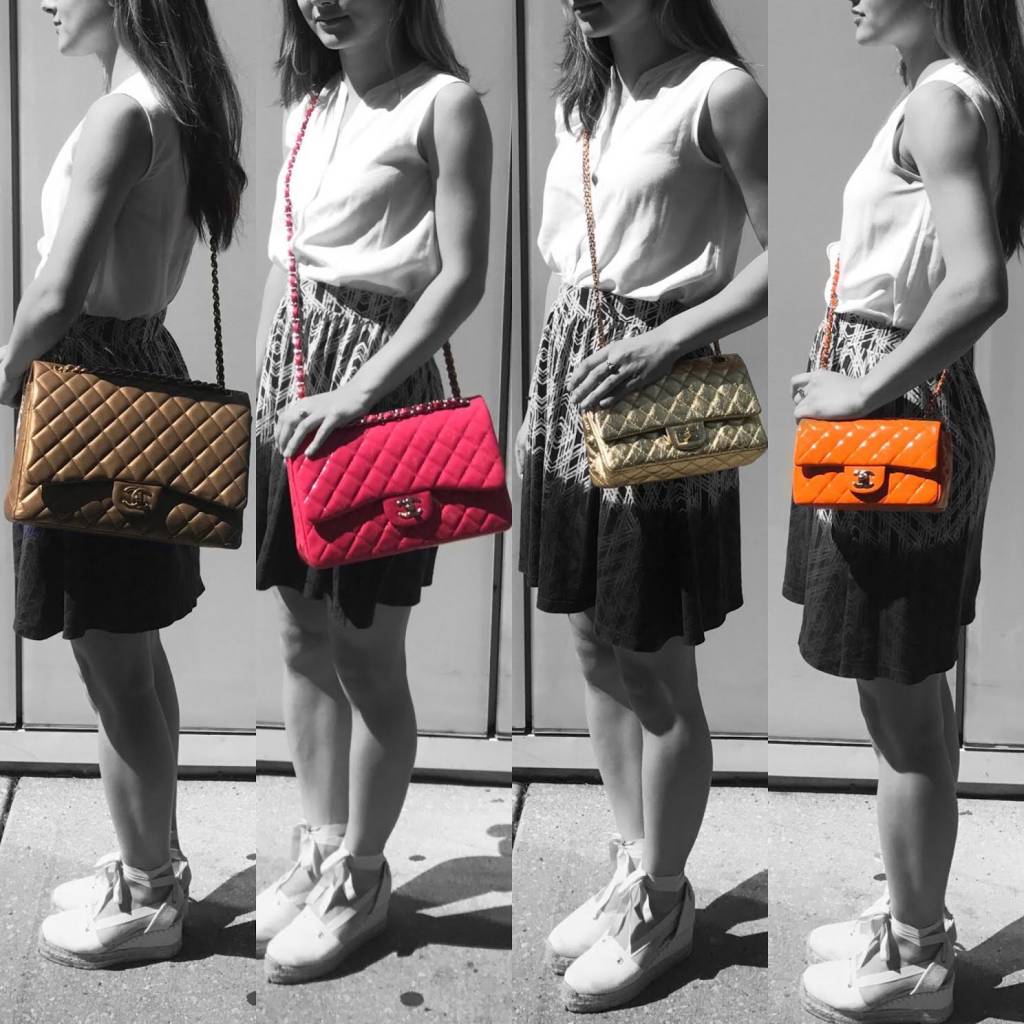 different size chanel classic bags
