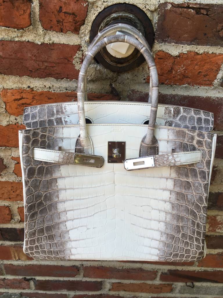 BRAND NEW HOLY GRAIL EXOTIC HERMES KELLY BAG 25 cm HIMALAYAN CROC CROCODILE  PHW