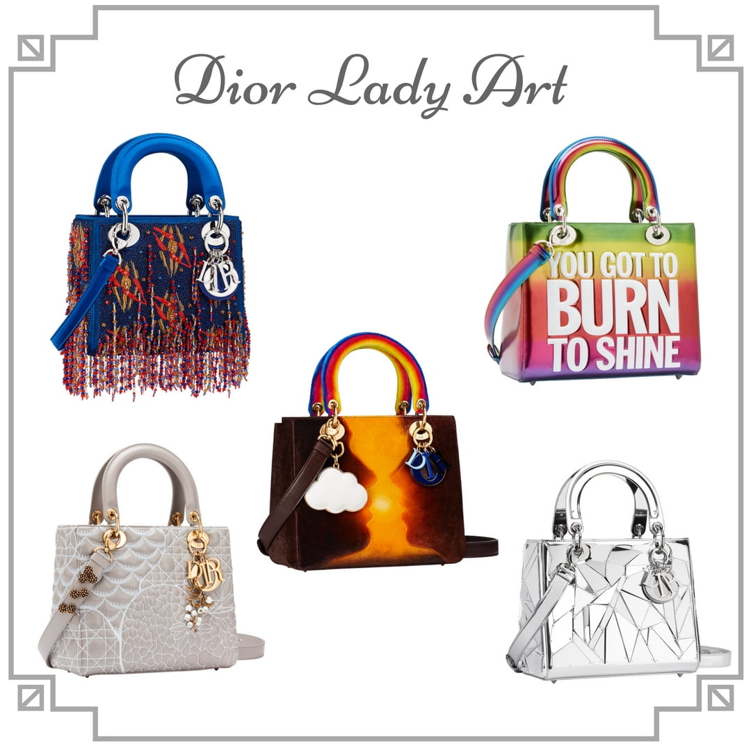 Dior x Spencer Sweeney Mini Lady Dior Bag