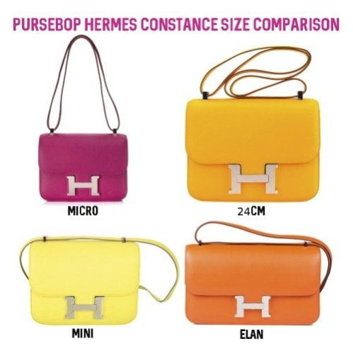 hermes constance mini size