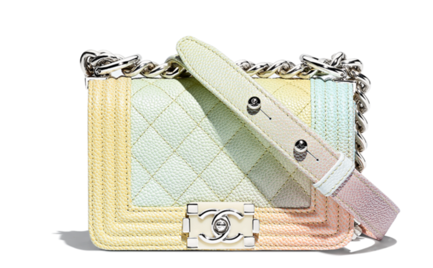 pastel rainbow chanel bag