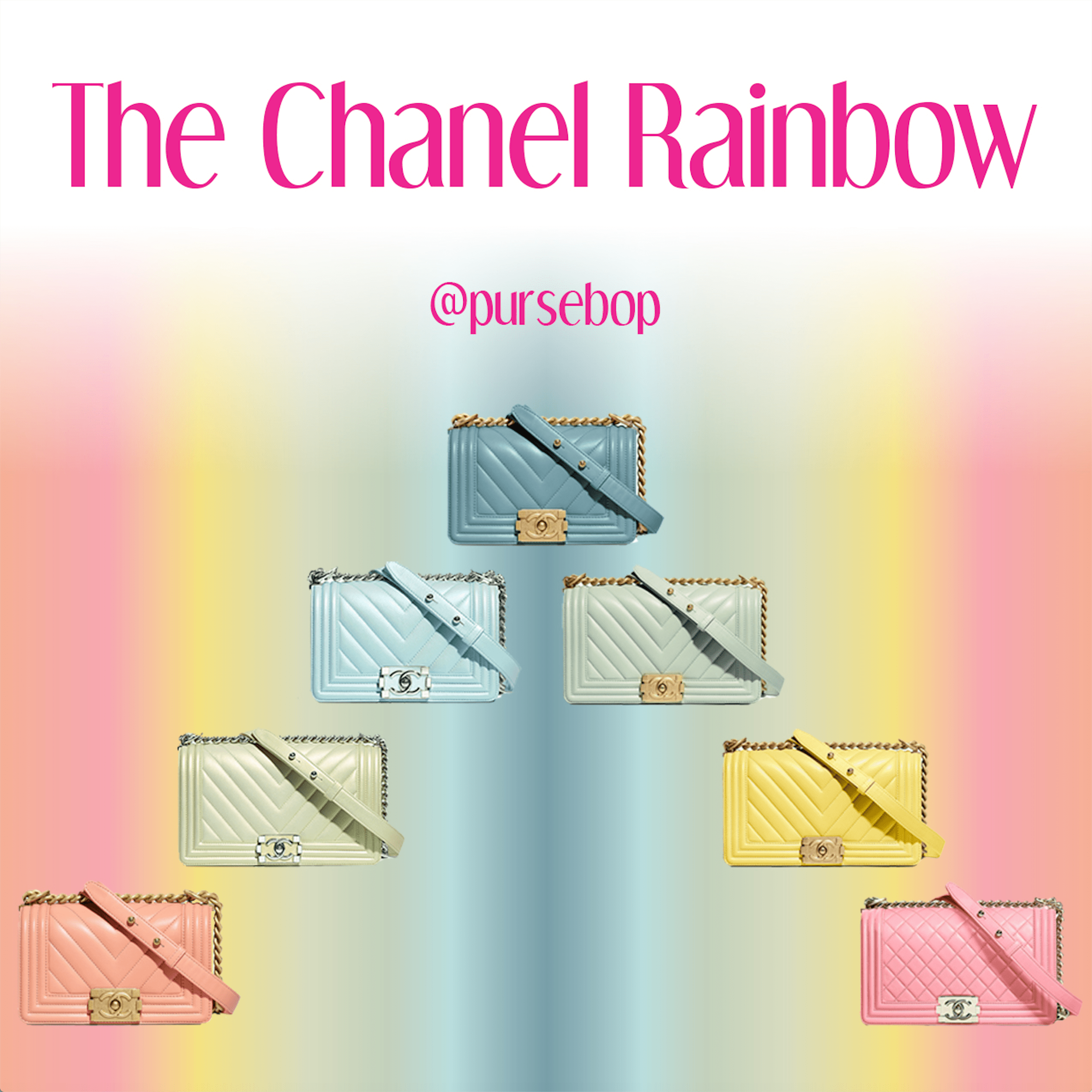 Somewhere Over the Rainbow with Chanel Boys - PurseBop